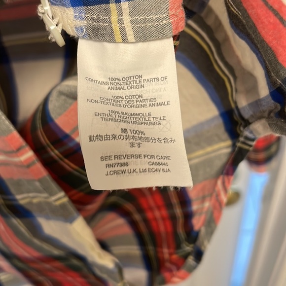 J.Crew - Tartan -Button down shirt - 6Tall - Picture 8 of 17